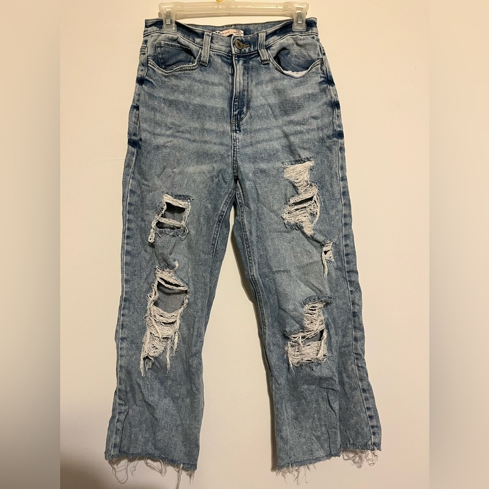 SO Ripped Blue Boyfriend Jeans